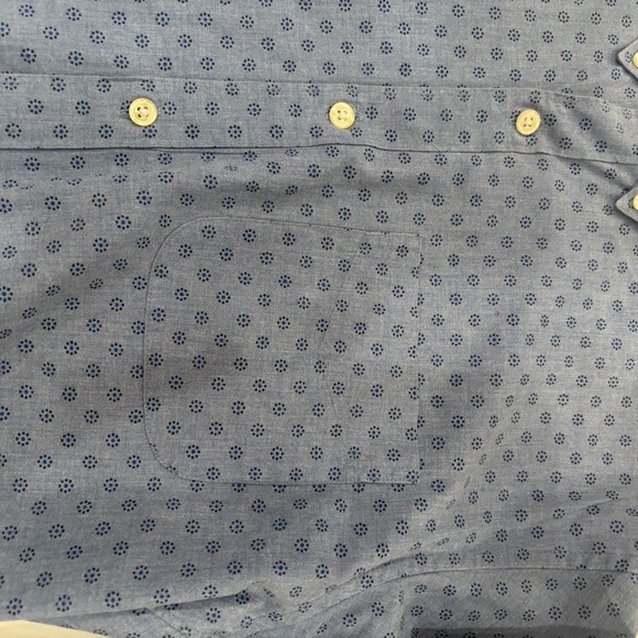 Bonobos Blue Casual Button Down Shirt with Polka Dot Pattern - Picture 6 of 7